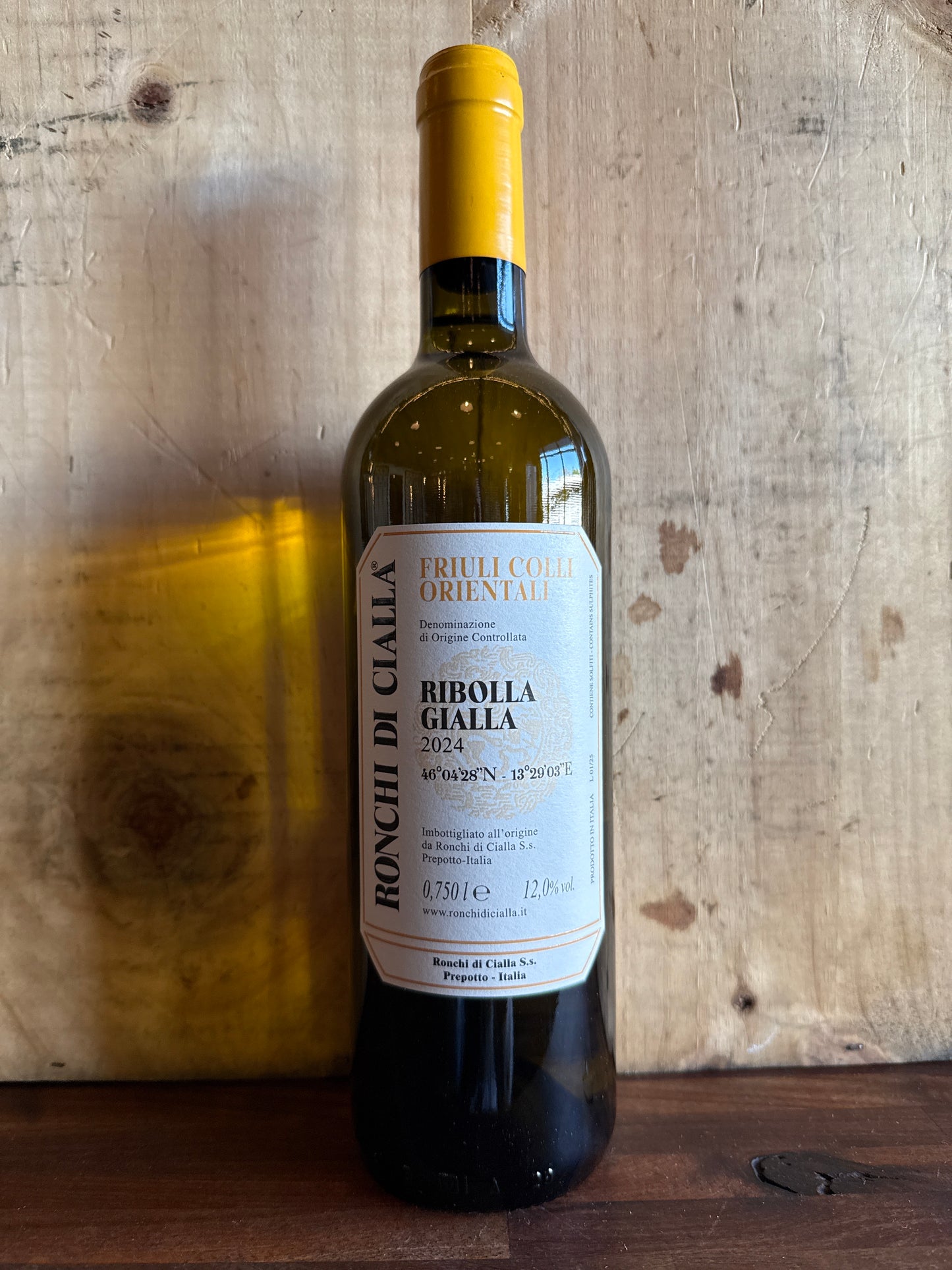 Ronchi di Cialla DOC Friuli Colli Orientali Ribolla Gialla 2024