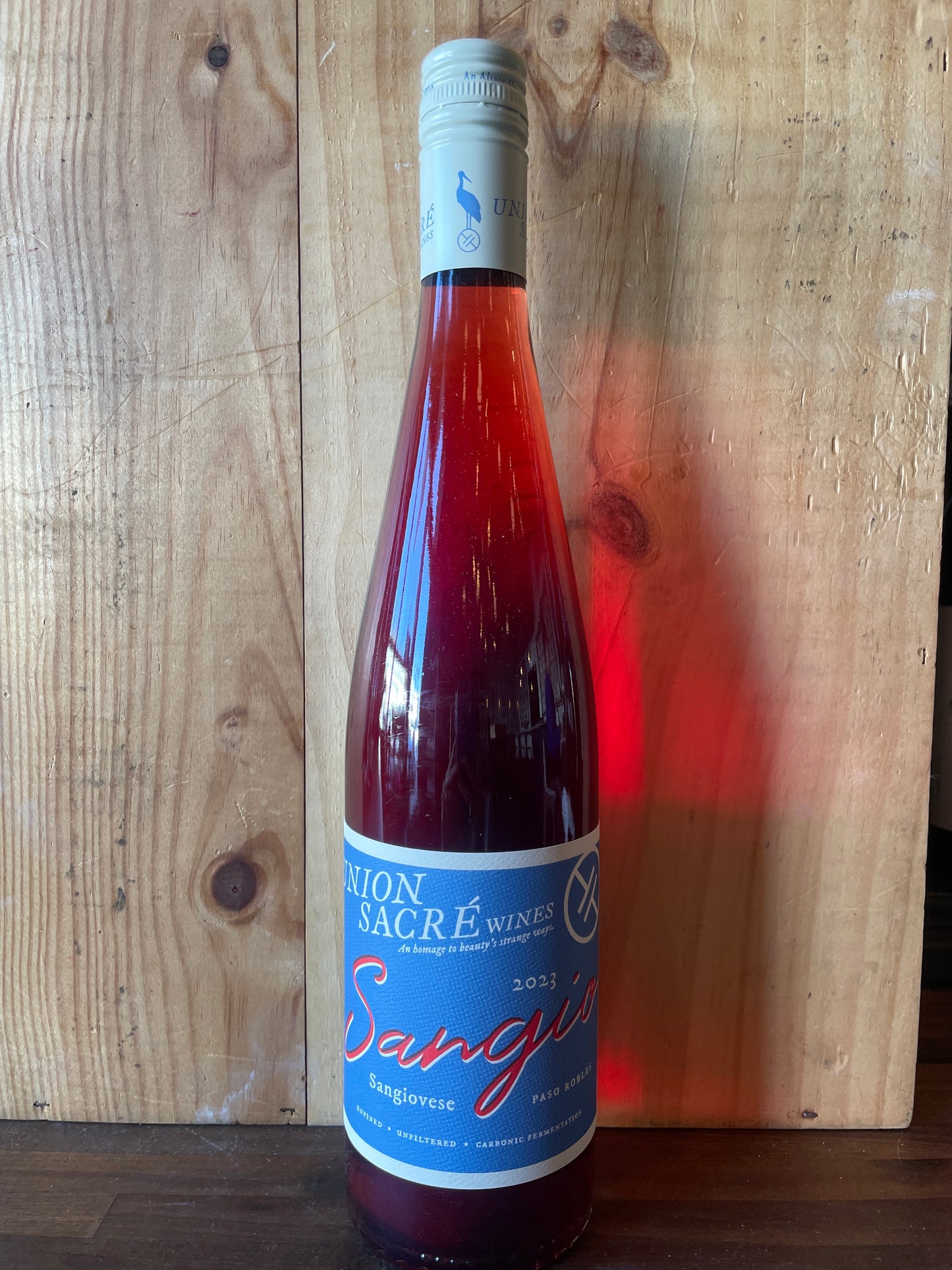 Union Sacre Sangio Carbonic Sangiovese San Juan North Vineyard 2024