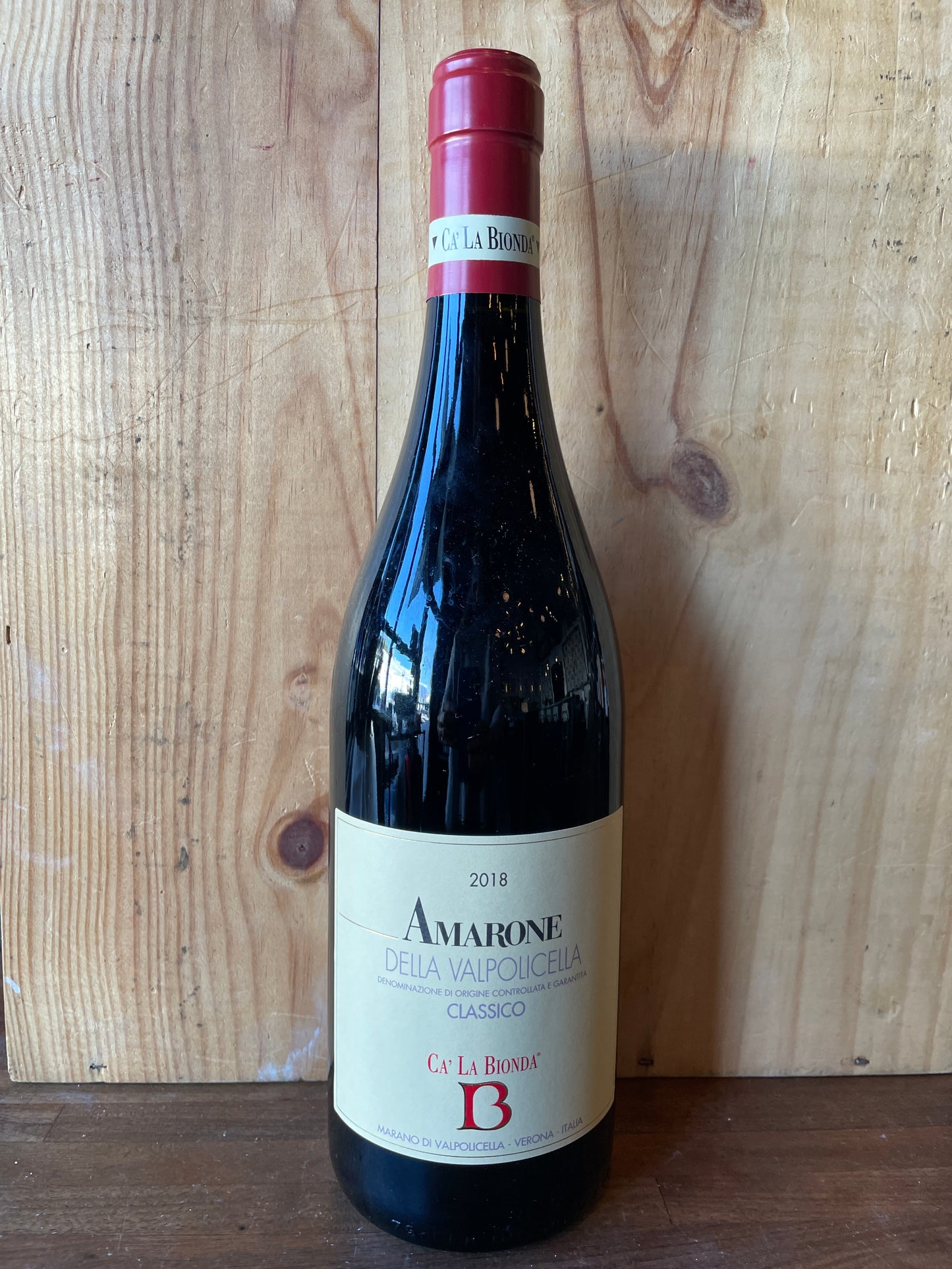Ca La Bionda Amarone Valpolicella Classico 2018
