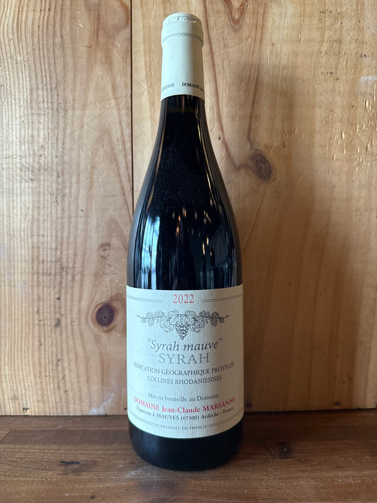 Jean-Claude Marsanne Collines Rhodaniennes Syrah "Syrah Mauve" 2022