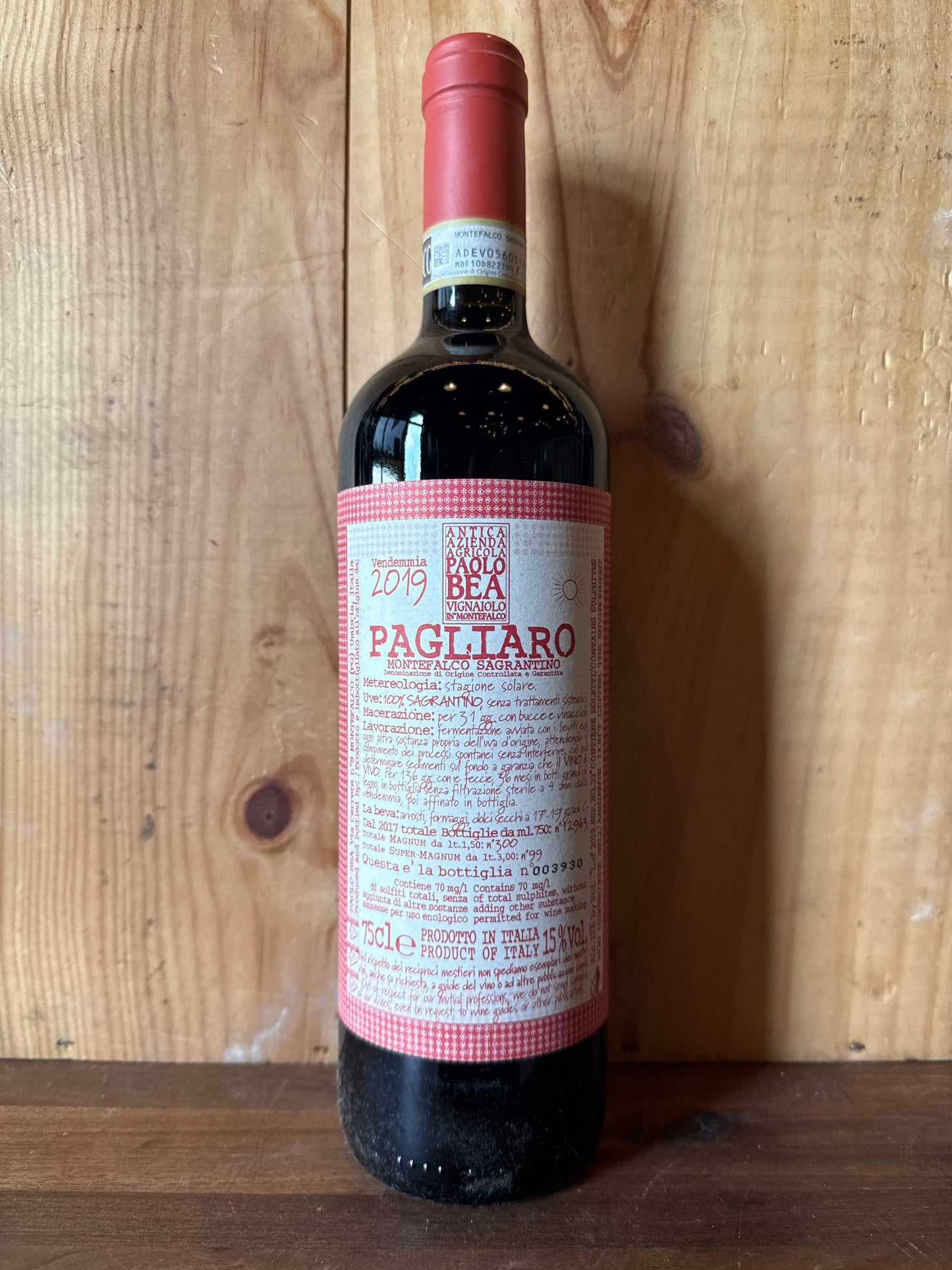 Paolo Bea Montefalco Sagratino Pagliaro 2019