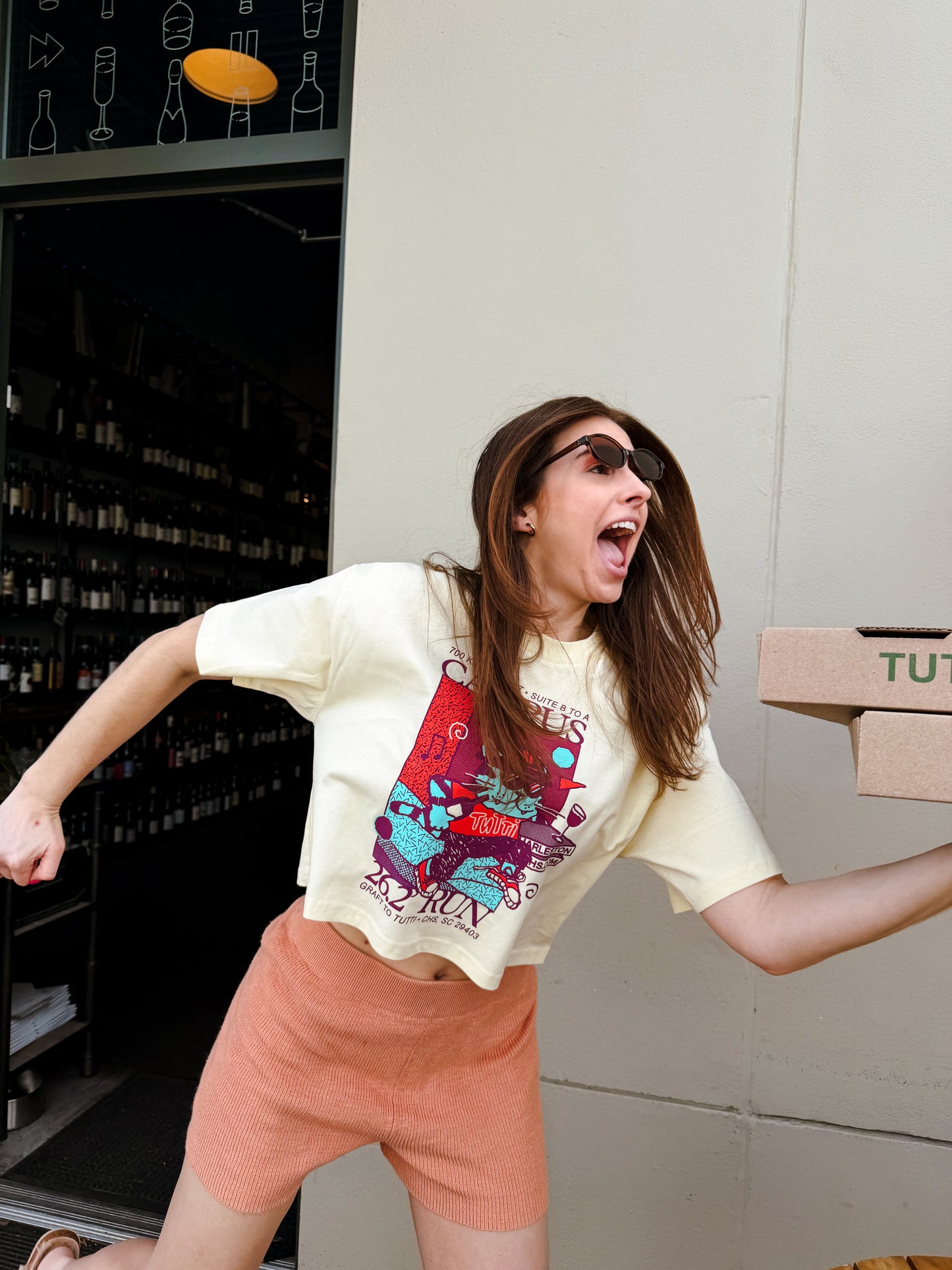 Campus 'Cool Cat' Crop Tee