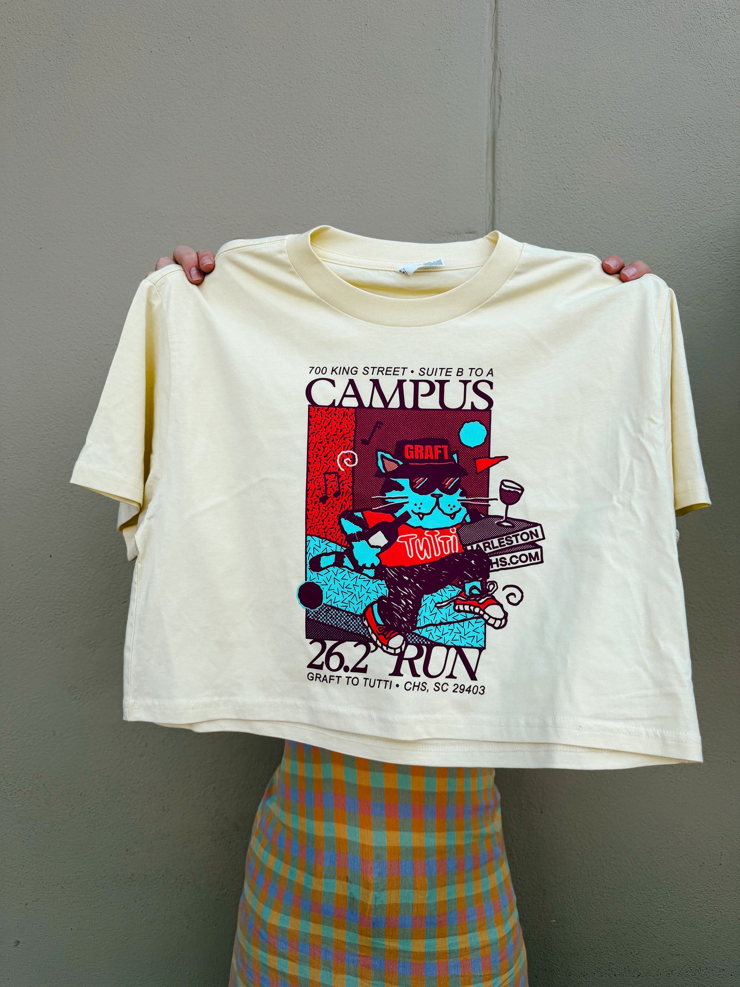 Campus 'Cool Cat' Crop Tee